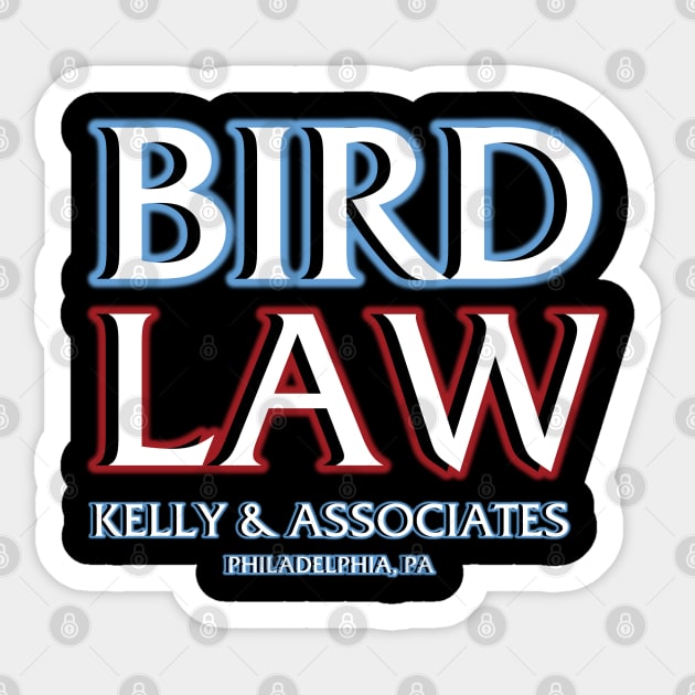 Bird Law (Parody Design) Sticker by Gimmickbydesign